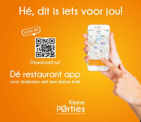 KleinePorties lanceert restaurant app